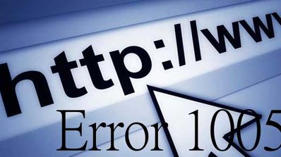 Error 1005 al navegar