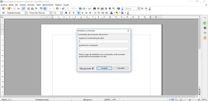 Cómo cifrar documentos en OpenOffice