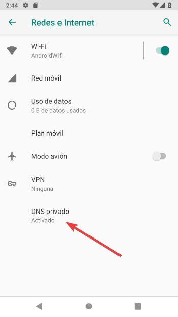 DNS-over-TLS en Android 9.0 - 3