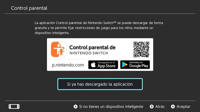Nintendo Switch - Configurar control parental 2