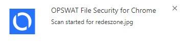 OPSWAT File Security - comenzar análisis