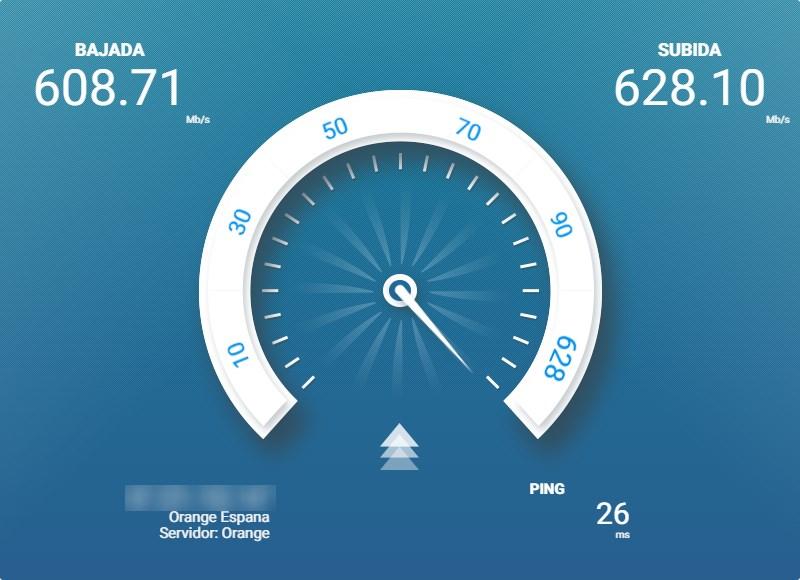 Test Velocidad 600 Mbps