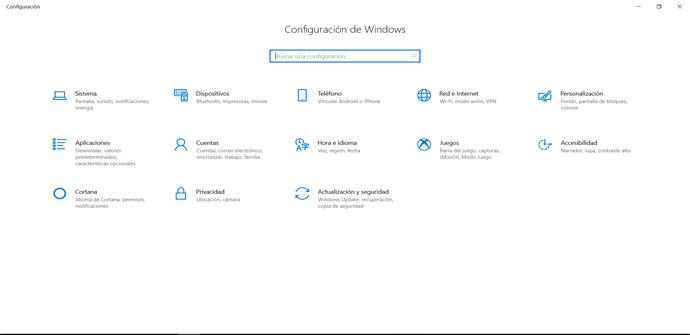 Configuración de Internet en Windows