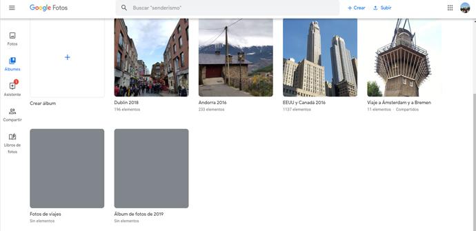 Almacenar imágenes en Google Fotos