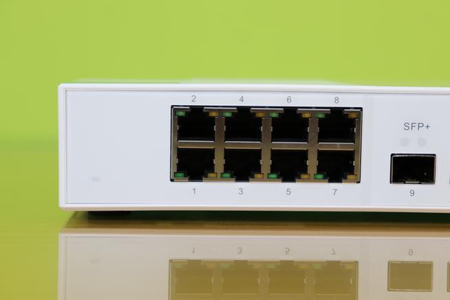 Puertos Gigabit Ethernet a 1Gbps del switch 10G QNAP QSW-308-1C
