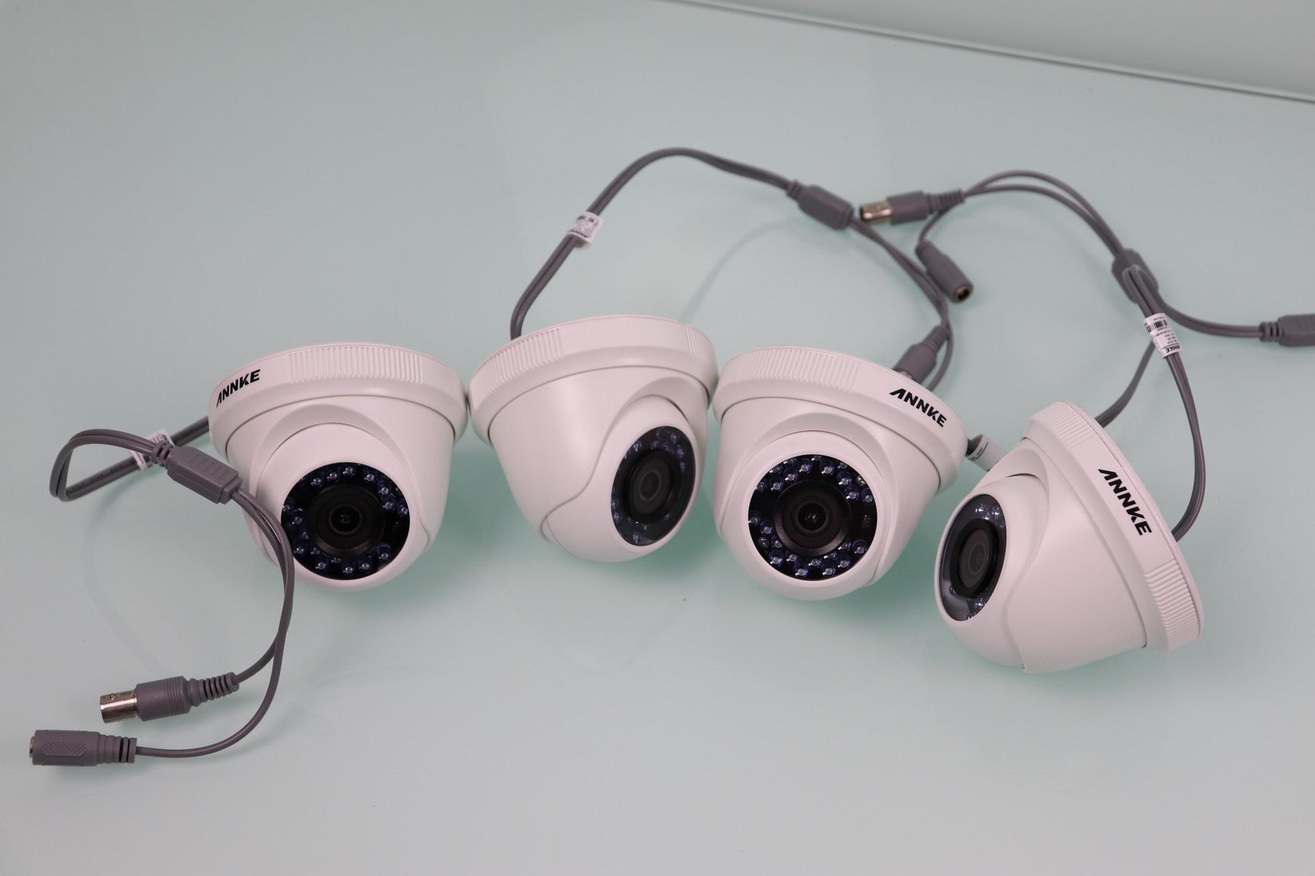 Vista de las 4 cámaras del ANNKE sistema de videovigilancia 1080p