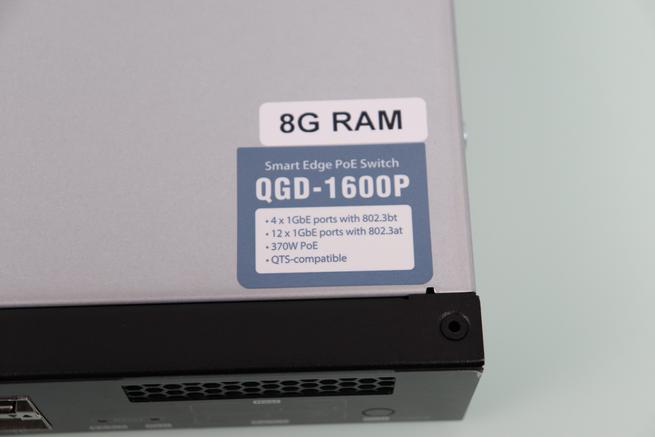 Características principales del switch gestionable QNAP Guardian QGD-1600P