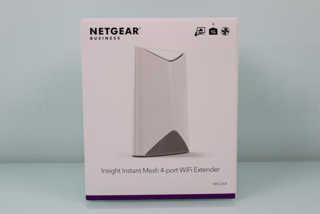 Frontal de la caja del repetidor Wi-Fi profesional NETGEAR WAC564