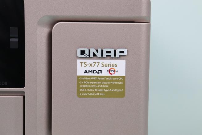 Pegatina y serie del NAS QNAP TS-1277