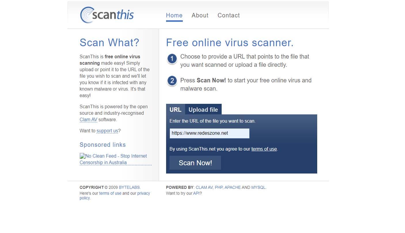 ScanThis, página para analizar la seguridad
