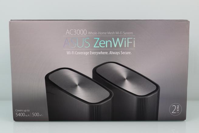Frontal de la caja del sistema Wi-Fi Mesh ASUS ZenWiFi CT8