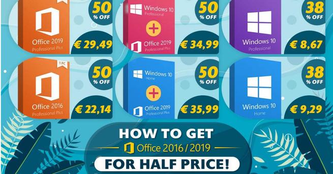 Compra licencias de Windows por 8€ y Office 2016 por 22€ – Seguridad PY