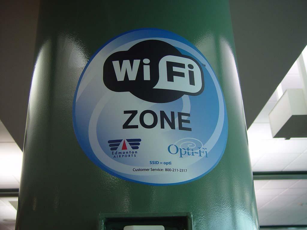 Wi-Fi abierto en el aeropuerto