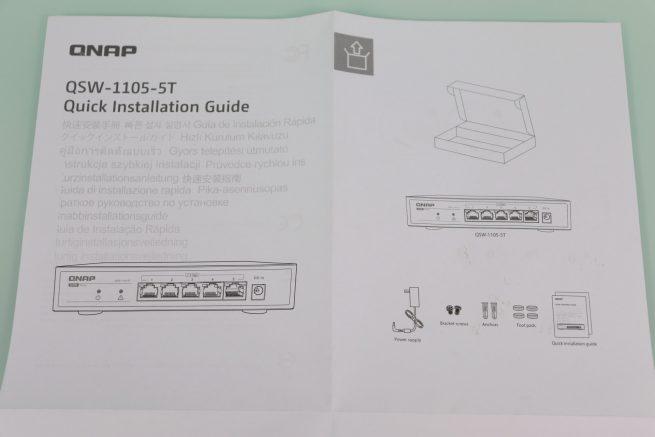 Guía de instalación rápida del switch Multigigabit QNAP QSW-1105-5T
