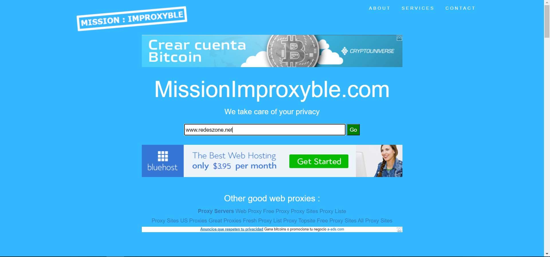 MissionImproxyble, un proxy gratuito
