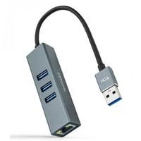 Hub USB 3.0 a Ethernet Gigabit +3x