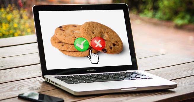 Mensaje de cookies en un sitio web