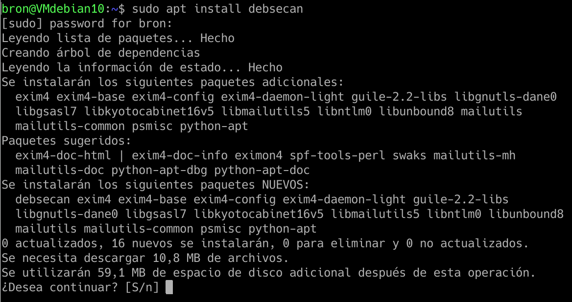 Comprueba la seguridad de tu servidor Linux  con Debsecan  Debsecan_debian_1
