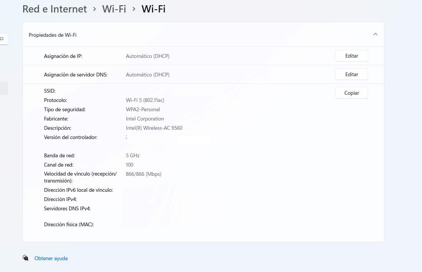 Ver el canal del Wi-Fi en la configuración de Windows