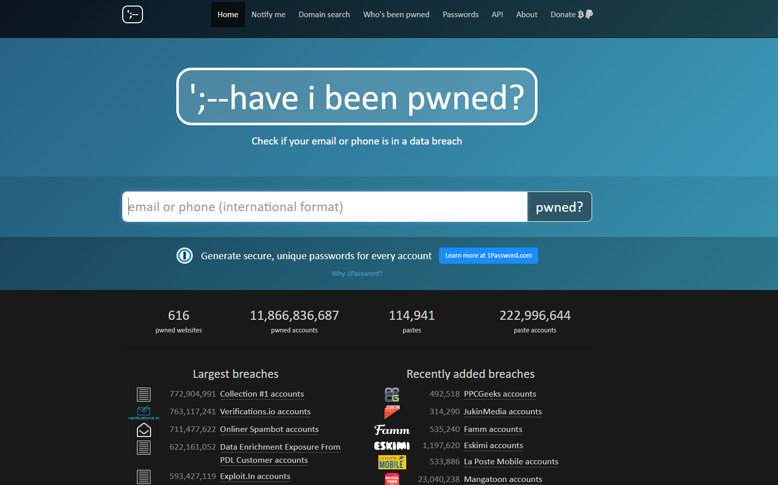 Have been pwned