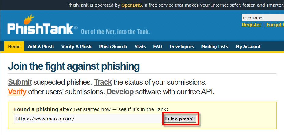 How to check if a link is phishing with PhishTank totally free