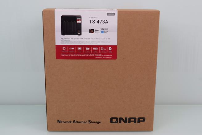 Frontal de la caja del servidor NAS QNAP TS-473A