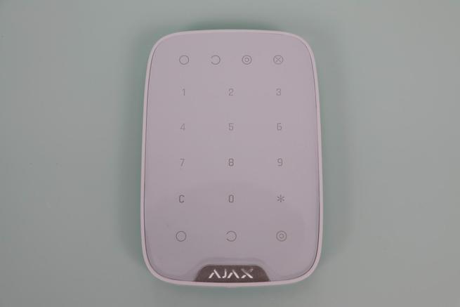 Frontal del teclado inalámbrico Ajax KeyPad