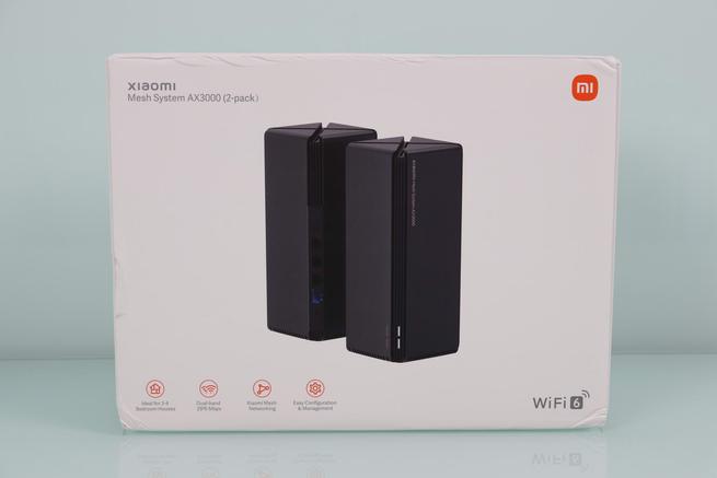 Frontal de la caja del sistema WiFi Mesh Xiaomi Mesh System AX3000