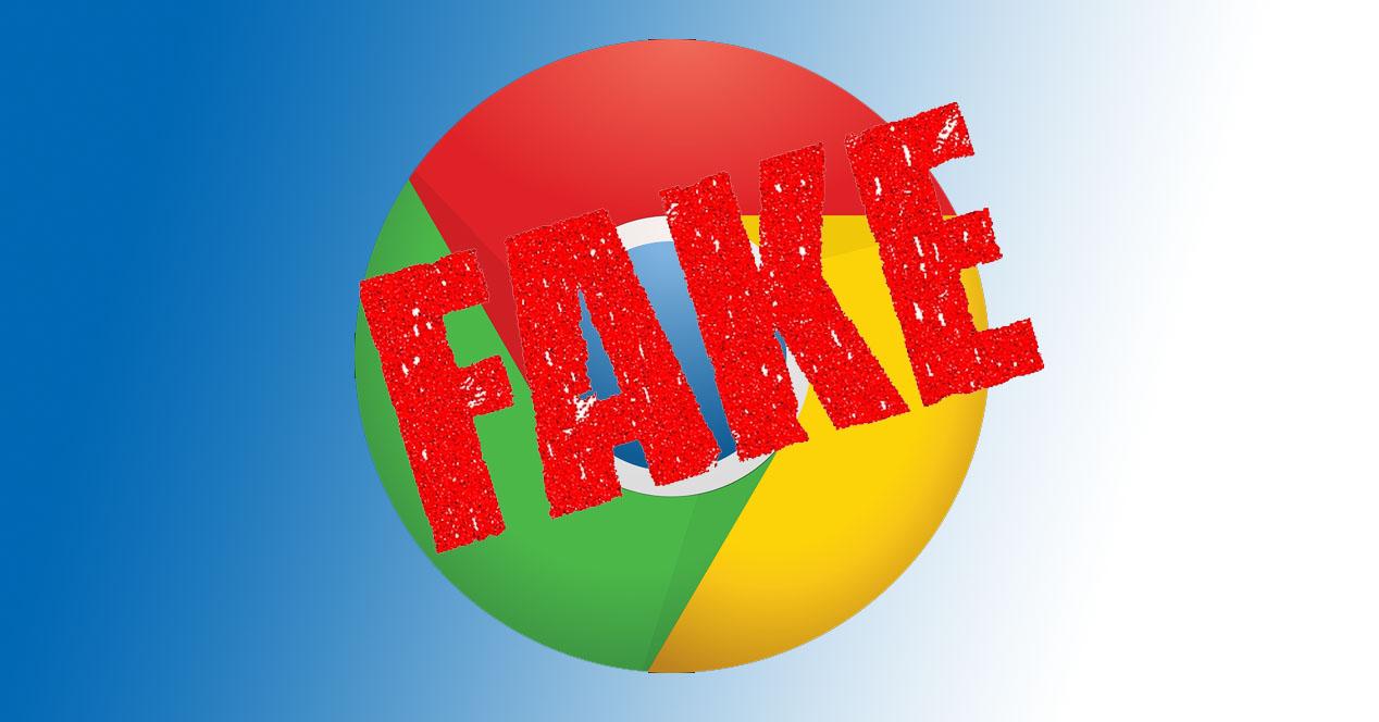 Falsa actualización de Chrome