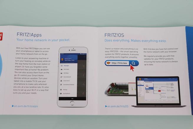 Detalle de las aplicaciones FRITZ!Apps y el sistema operativo FRITZ!OS del router