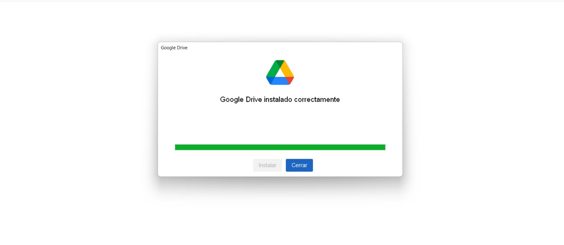 Google Drive instalado