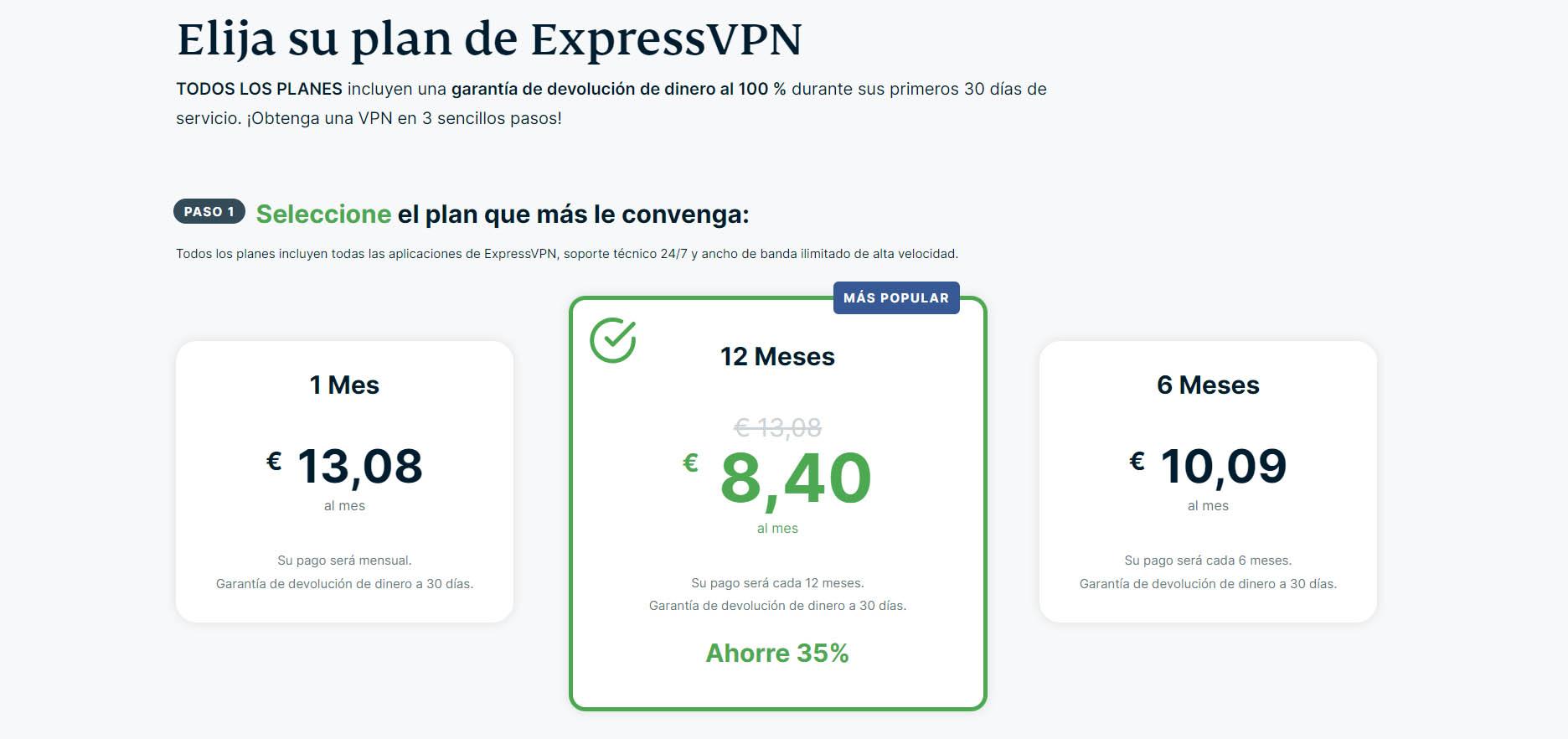 Coste de ExpressVPN para móvil