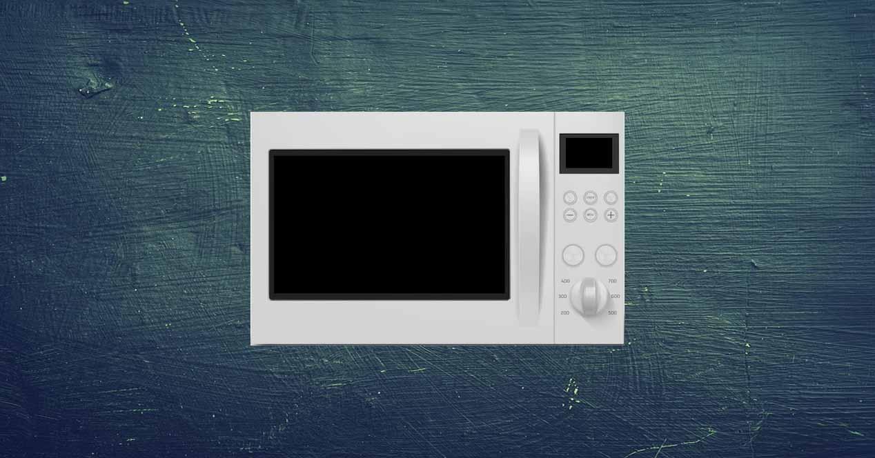 Light consumption of a microwave