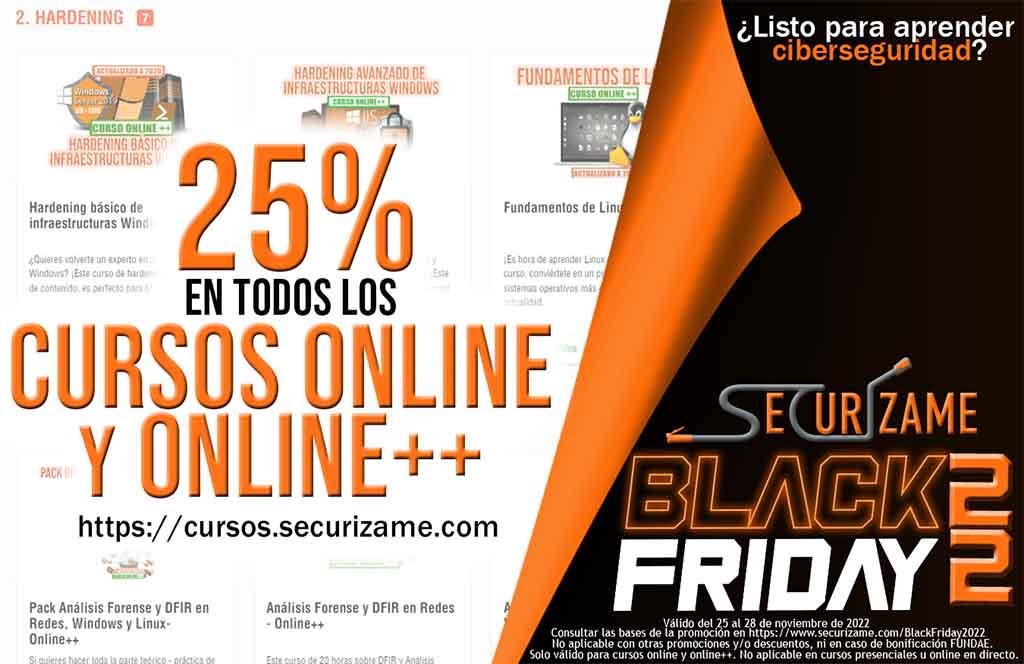 Black Friday in Securízame courses