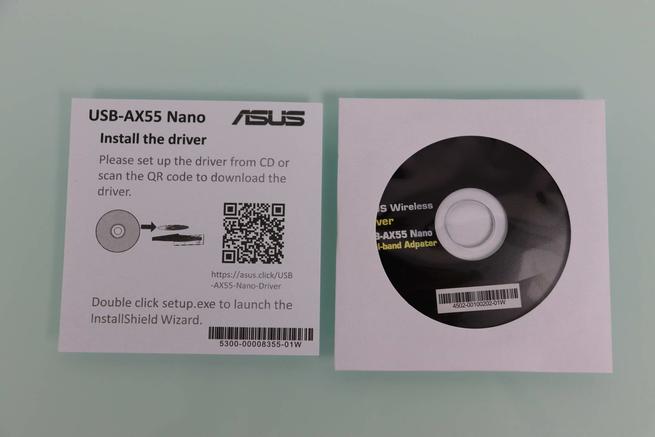 Instalación de los drivers para el adaptador WiFi 6 ASUS USB-AX55 Nano con el CD de instalación