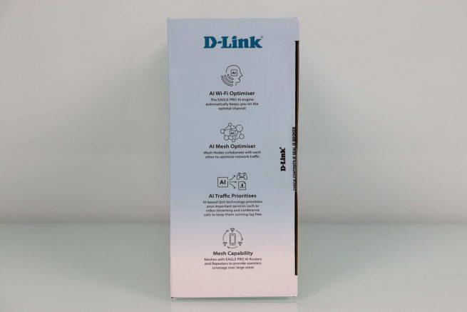 Lateral derecho de la caja del router 4G D-Link EAGLE PRO AI G415