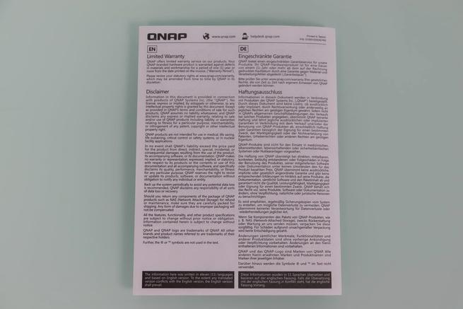 Garantía limitada del router profesional QNAP QHora-322