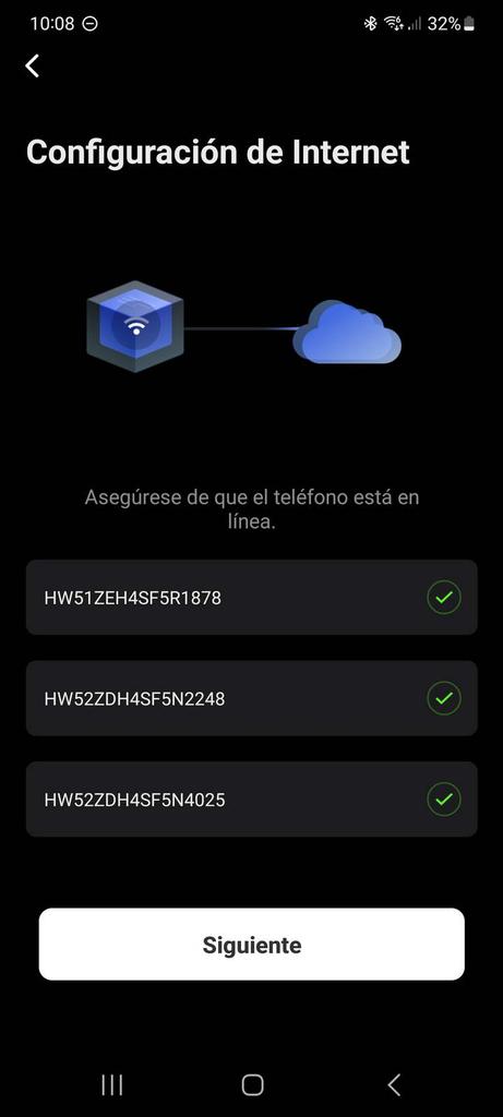Estado de la conexión a Internet de todos los dispositivos con la EcoFlow App