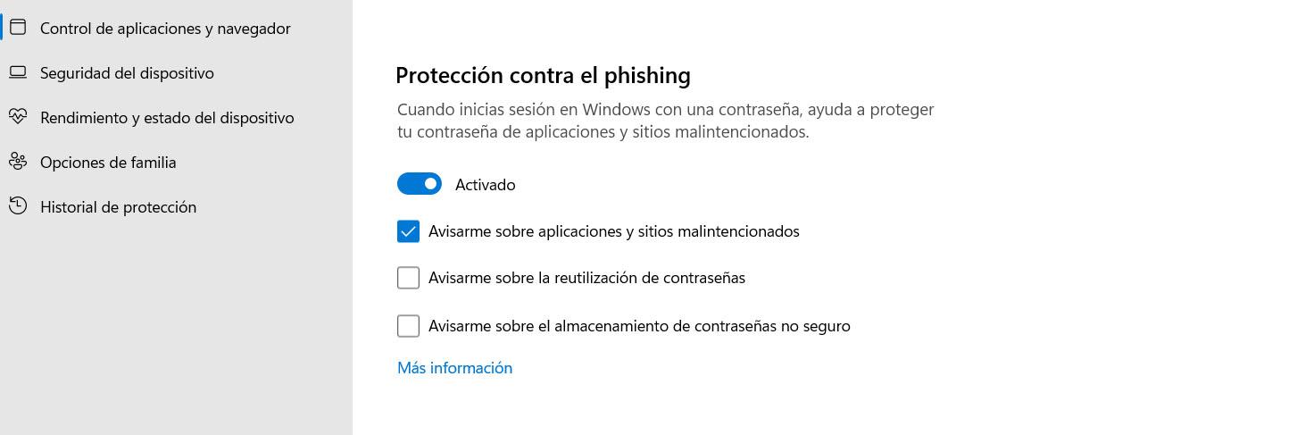 Protección contra el Phishing