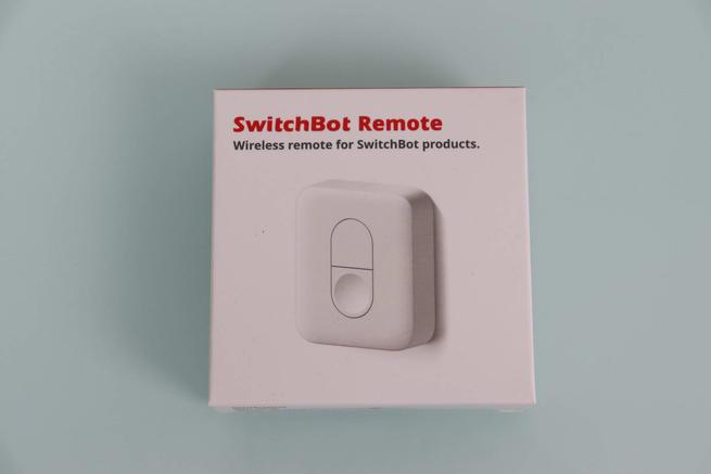 Frontal de la caja del SwitchBot Remote en detalle