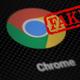 Mensaje falso de Chrome