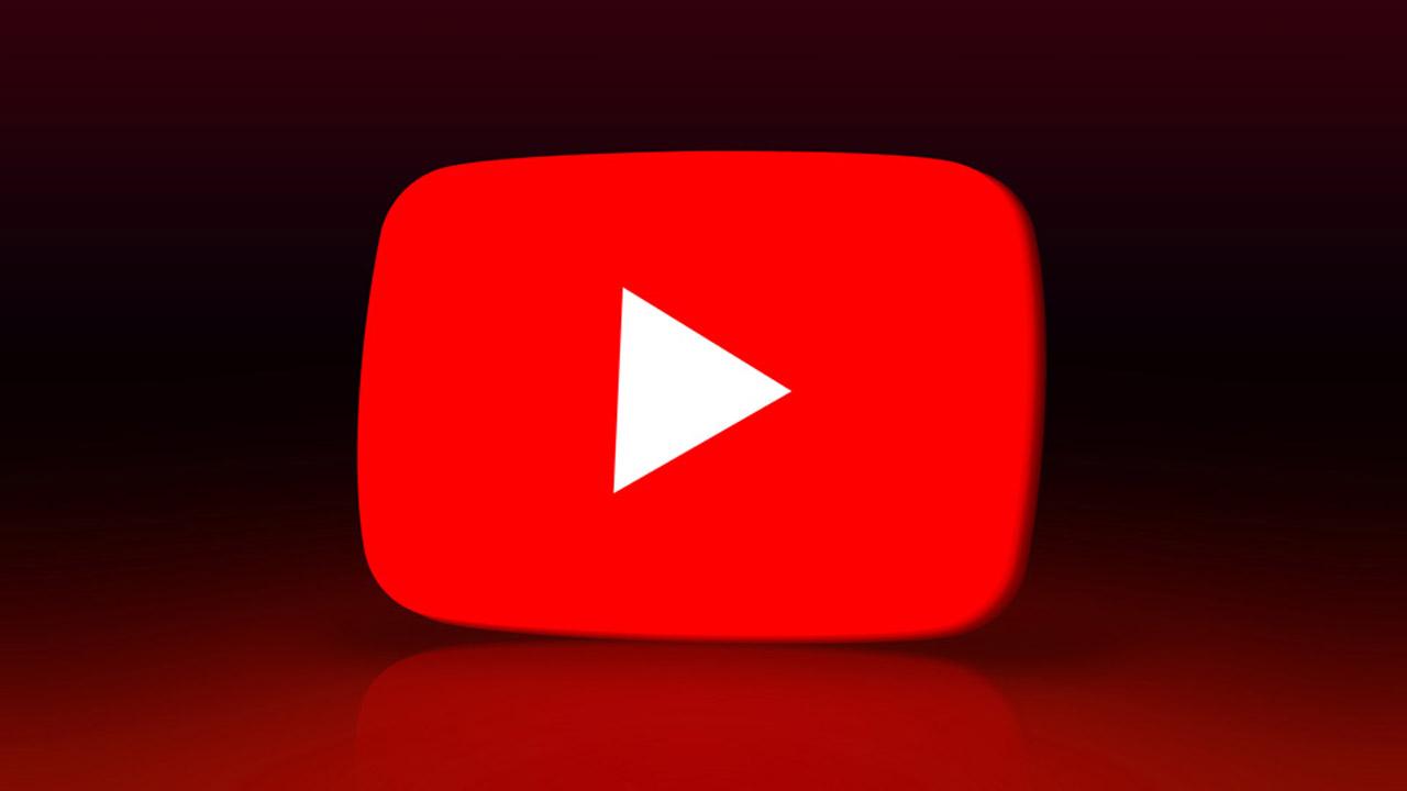 Logo de YouTube en HD con fondo