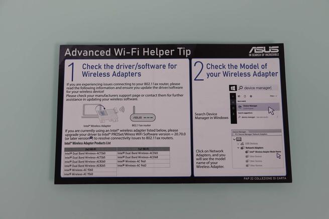 Folleto Intel y ASUS para el router ASUS RT-AX57 Go