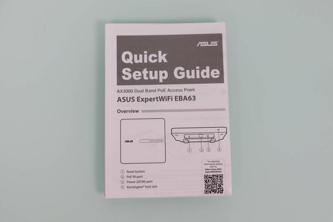 Guía de instalación rápida del AP profesional ASUS ExpertWiFi EBA63
