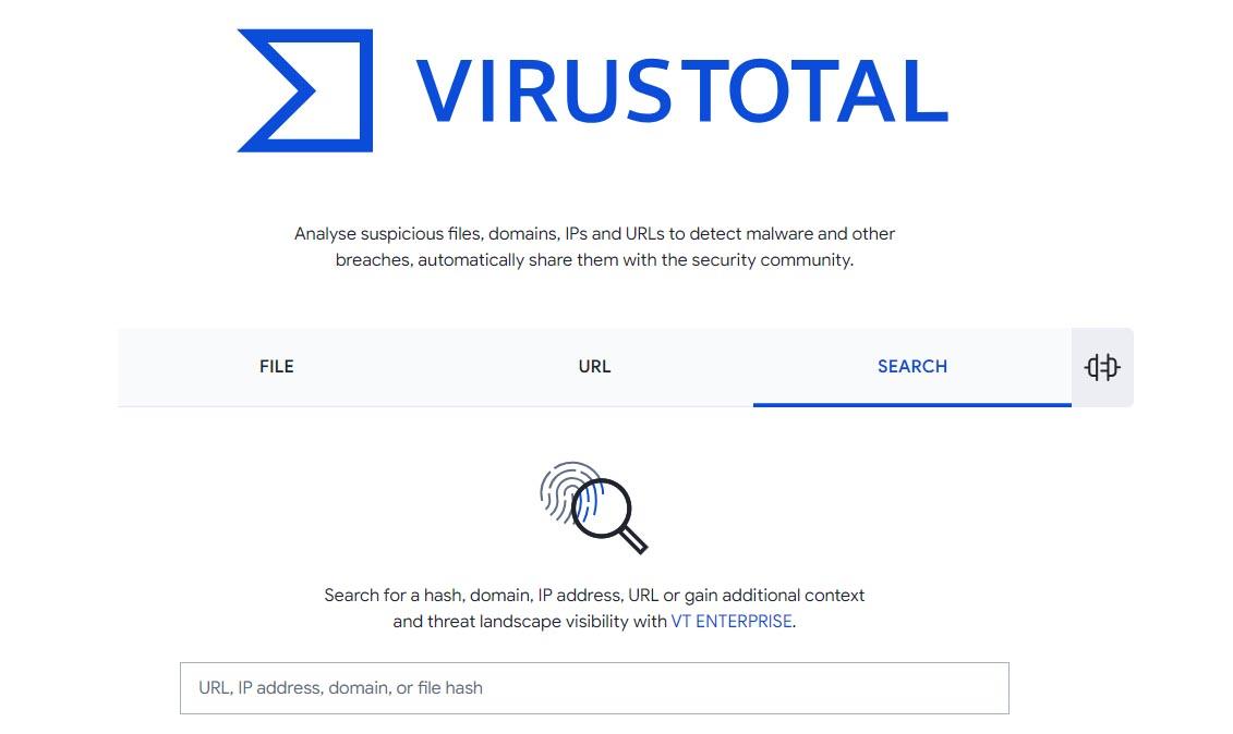 VirusTotal para analizar amenazas