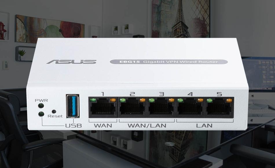 Router profesional ASUS ExpertWiFi EBG15 en detalle