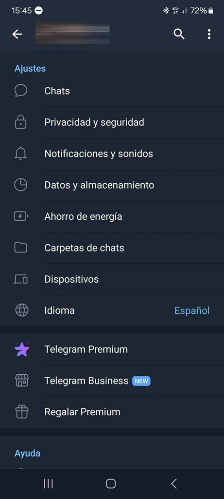 Ajustes de Telegram para evitar bloqueos