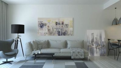 salón de una vivienda con dispositivos con Bluetooth