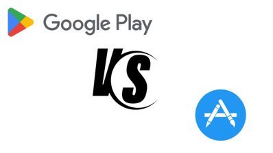 Apple Store contra Google Play guia