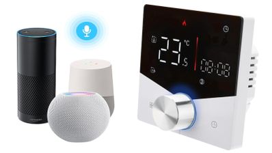 Termostato inteligente vía Matter conectado con Alexa, Google Assistant y Apple HomePod